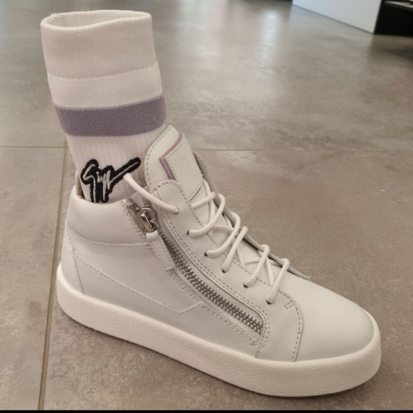 giuseppe zanotti BNIB luxury hi-top sneakers/socks - Picture 1 of 15